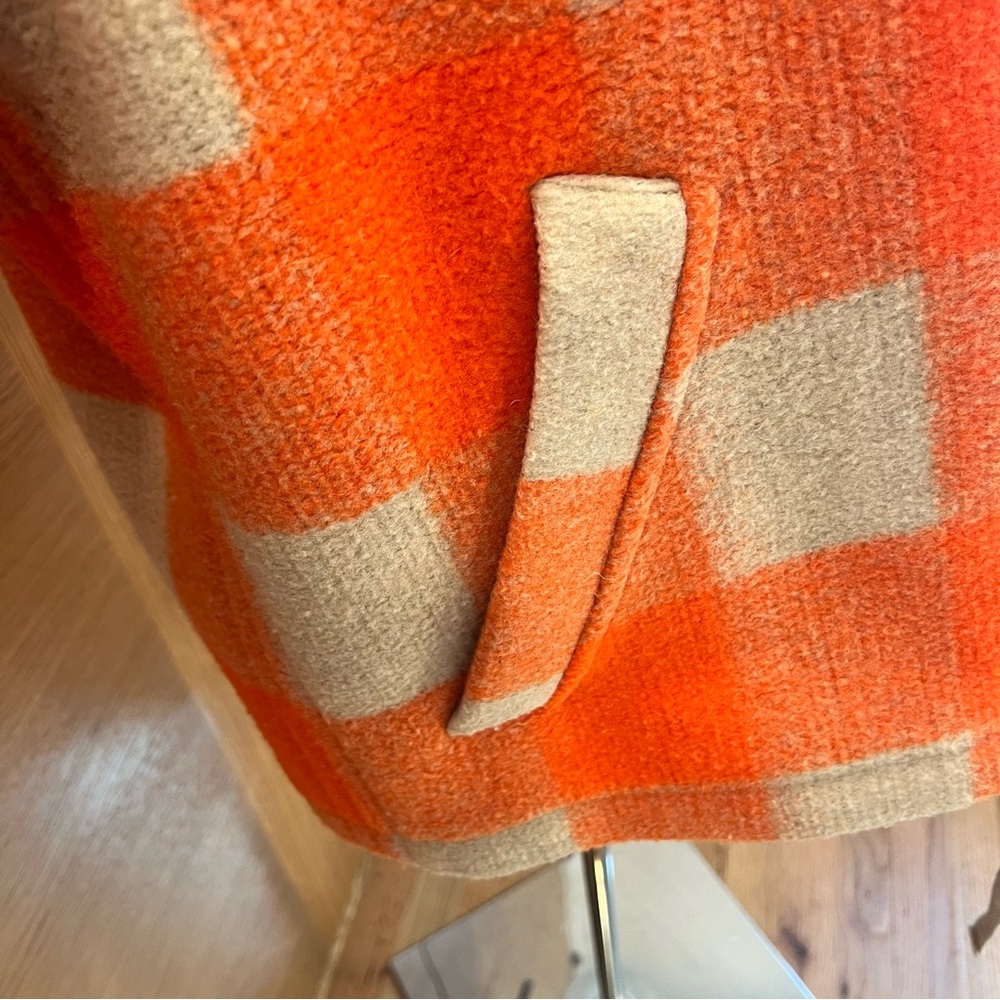 Isabel Marant | Kurt Gingham Check Hooded Jacket | Orange | Mens | Small - Picture 12 of 16